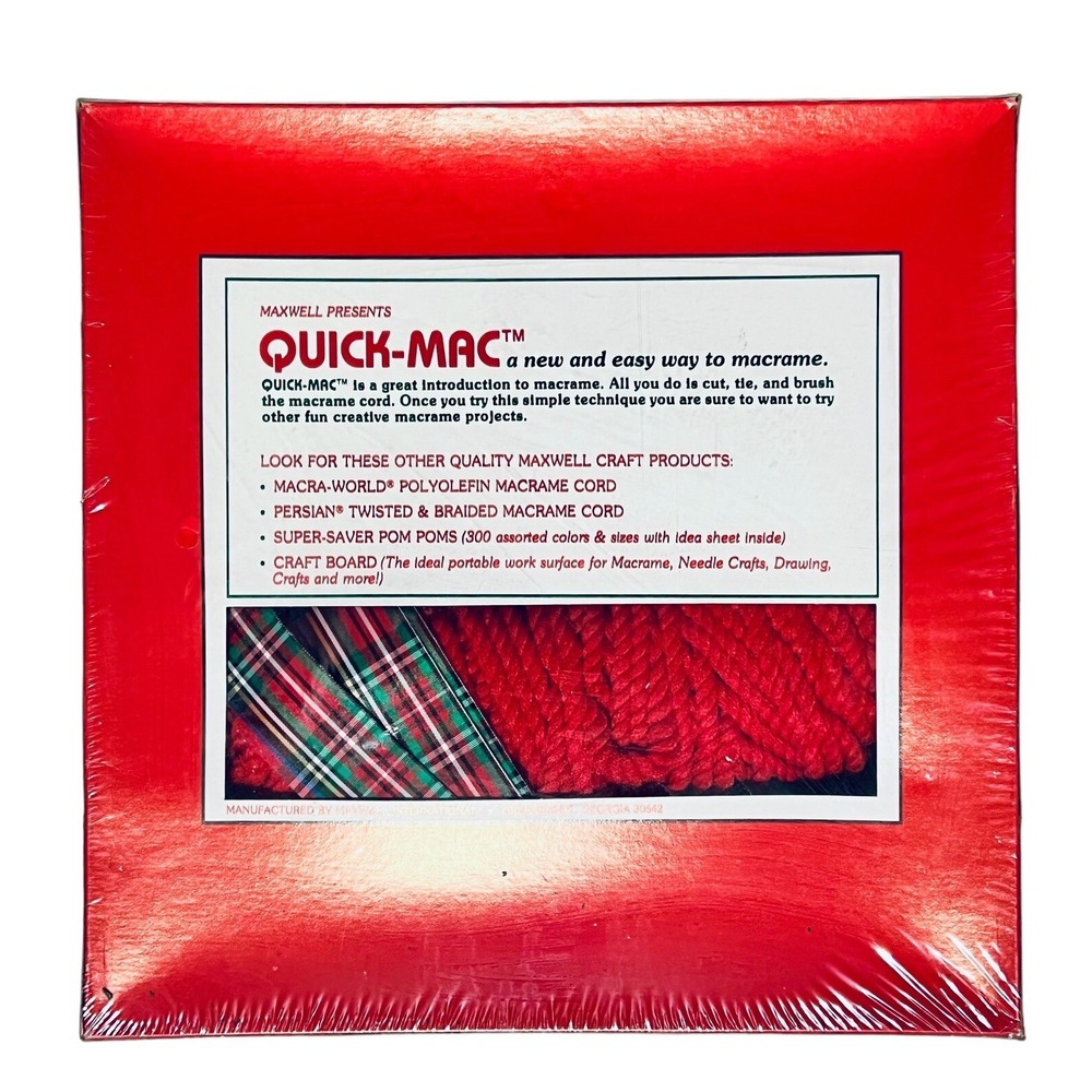 2 Vintage Better Homes Maxwell Quick-Mac Green Christmas Wreath Kit - White, Red - Picture 8 of 10